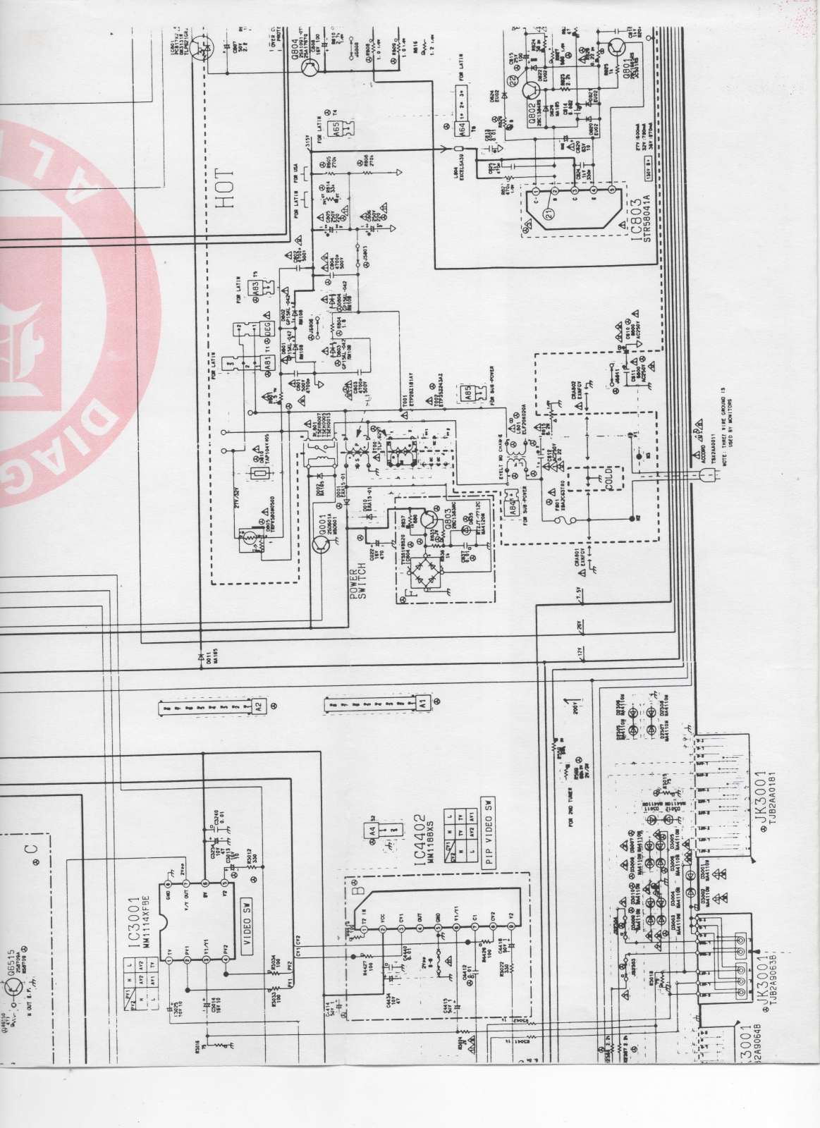 Panasonic CT G2157M Diagram