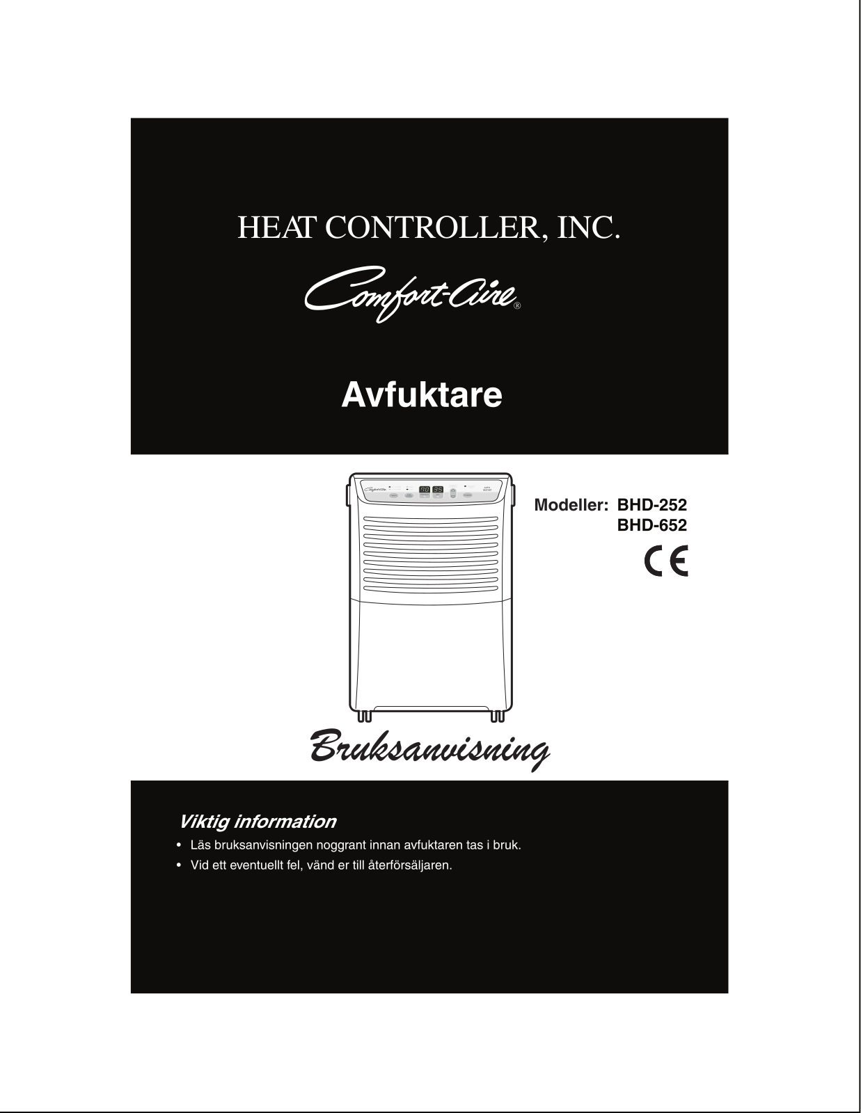 LG BHD-252, BHD-652 User Manual