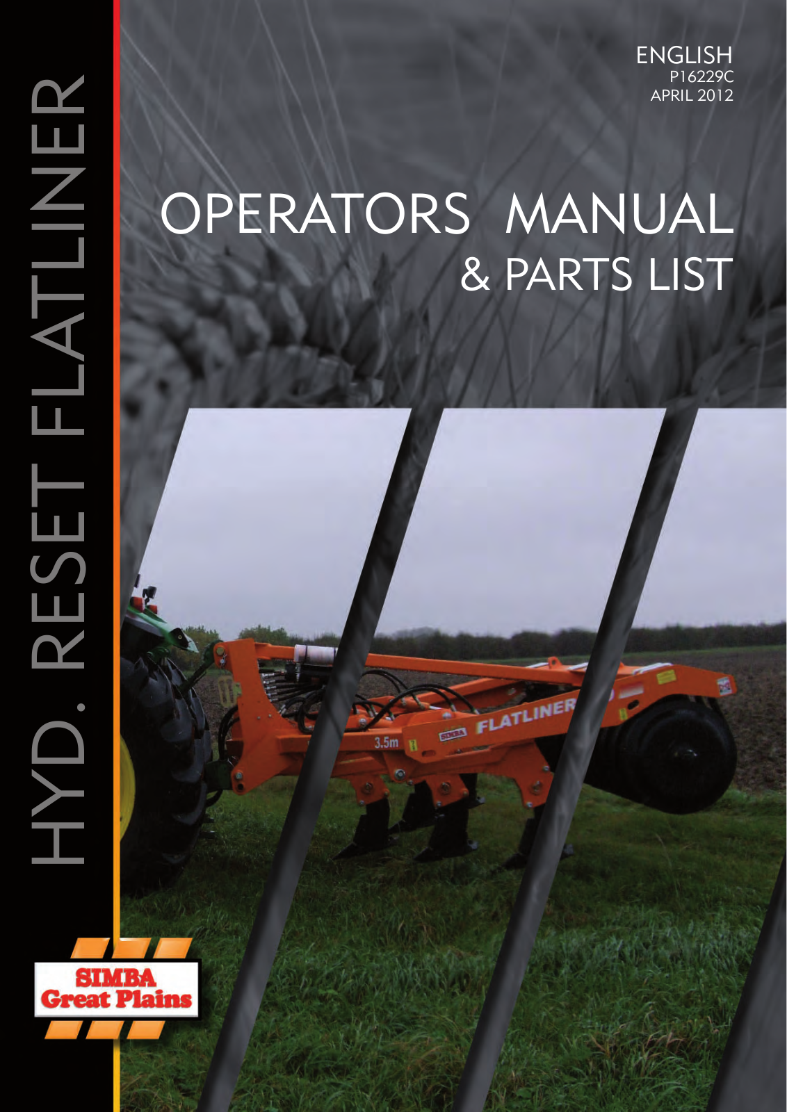 Great Plains P16229C Operator Manual