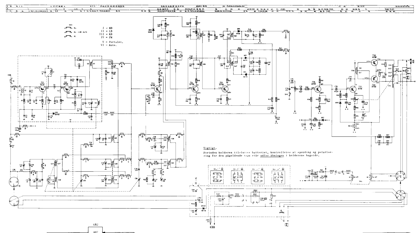 Aristona TR7232 Schematic