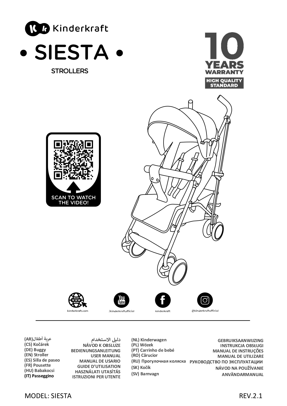 KINDERKRAFT SIESTA User guide - ManualMachine.com