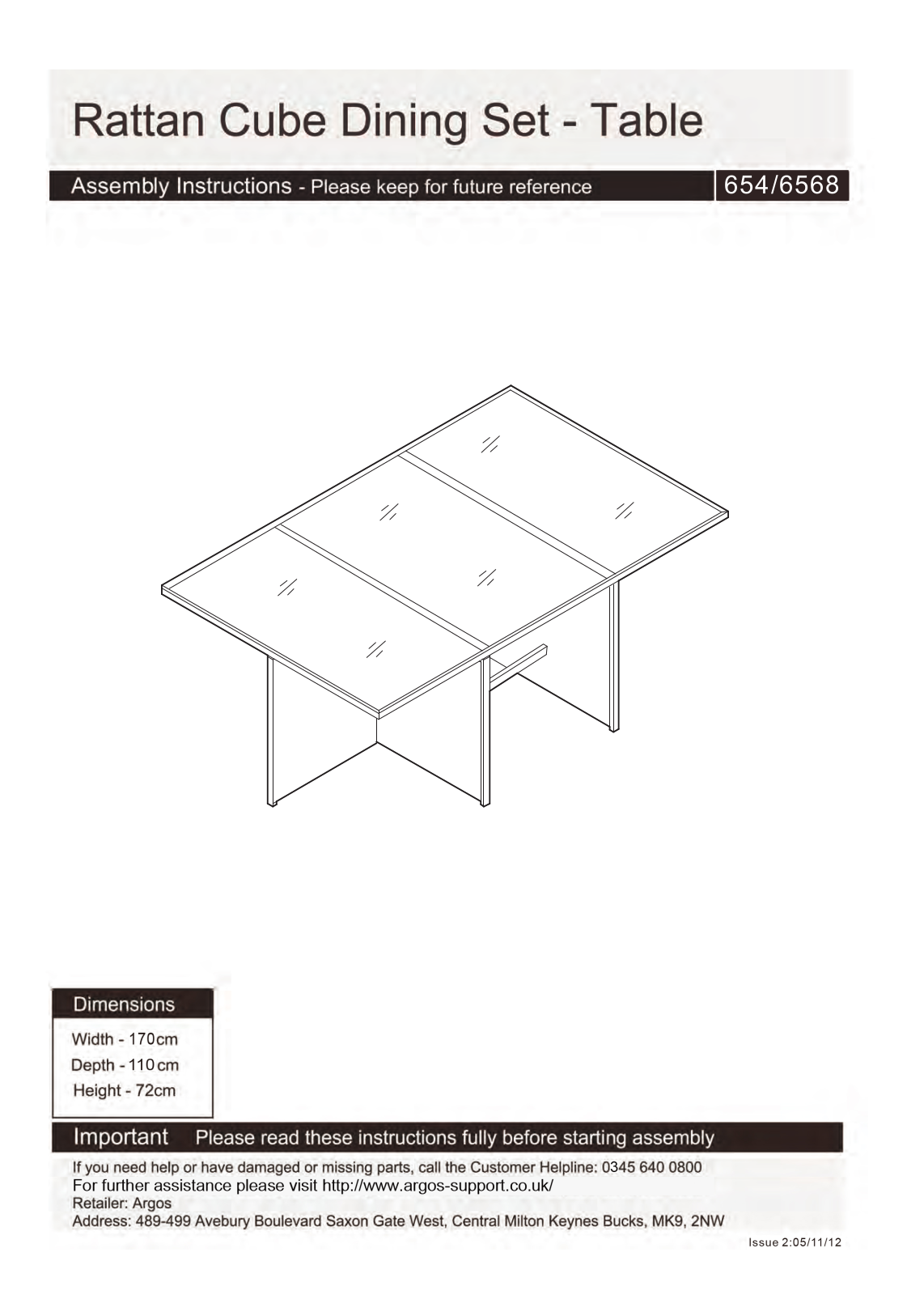 Argos 654/6568 User guide - ManualMachine.com