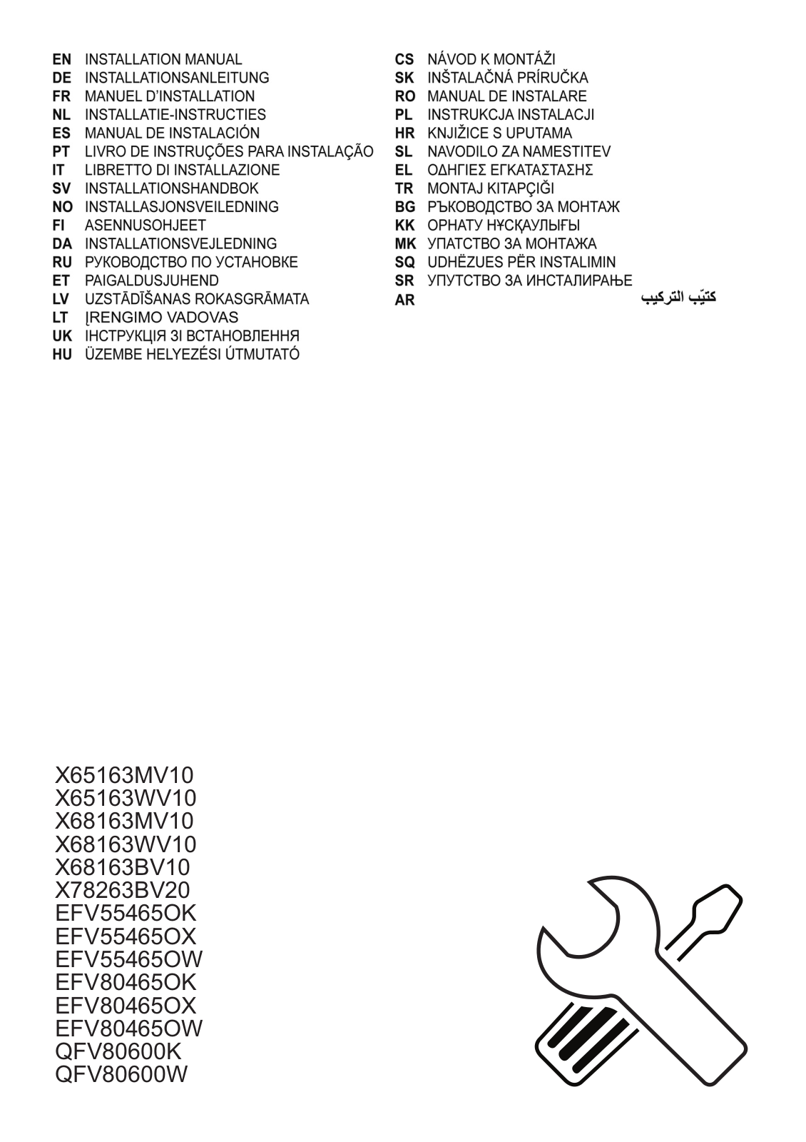 Aeg X68163MV10 User Manual