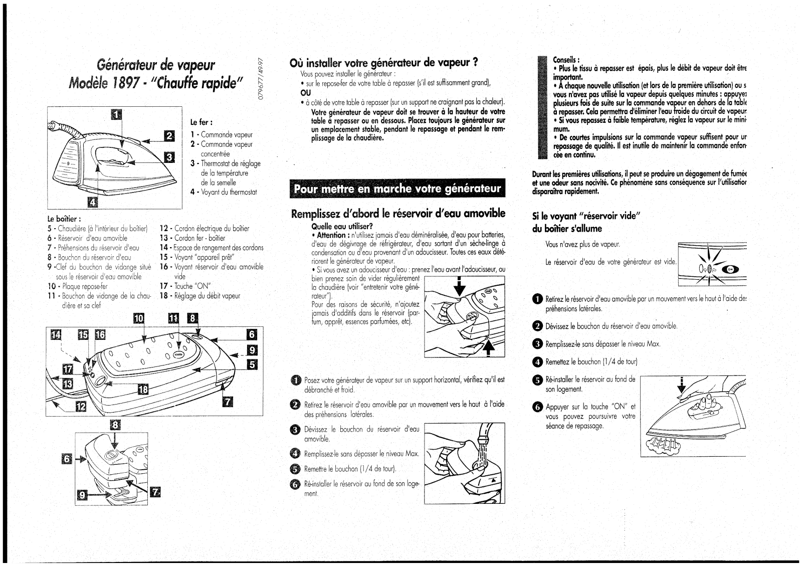 Calor 1897 User Manual