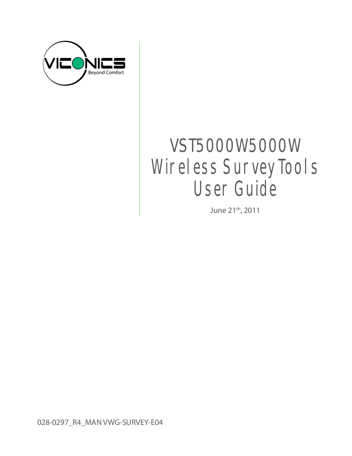 Viconics VST5000 User Manual