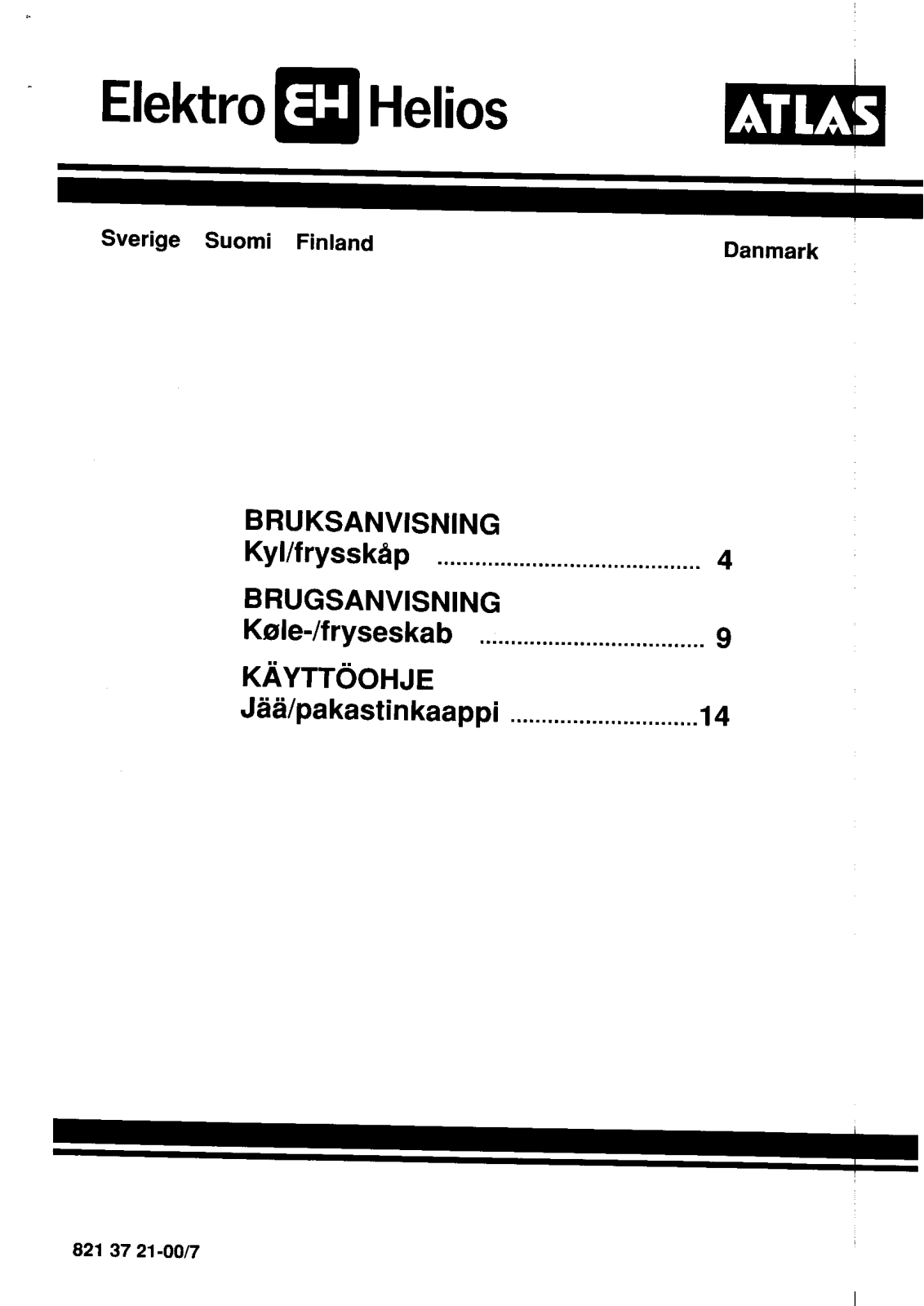 Elektro helios KF350-3FF, KF350-TFF User Manual