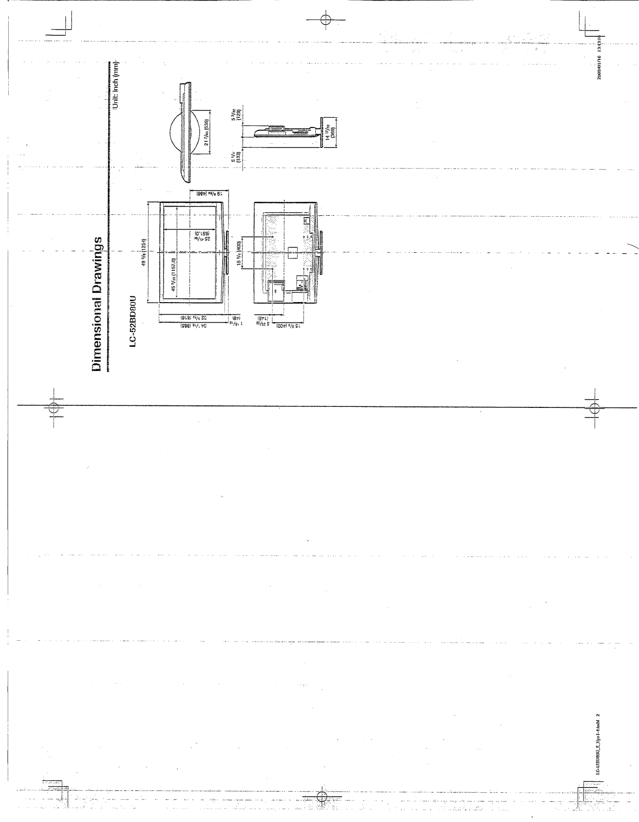 SHARP LC-52BD80U User Manual