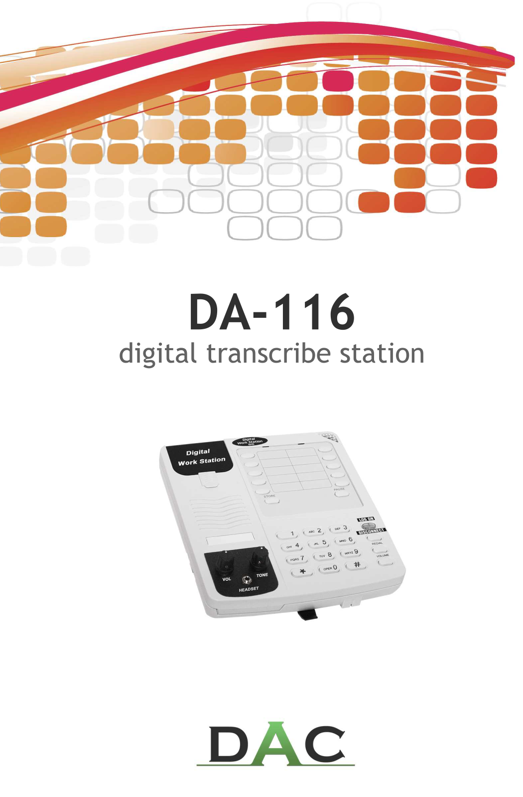 DAC DA-116 User's Guide