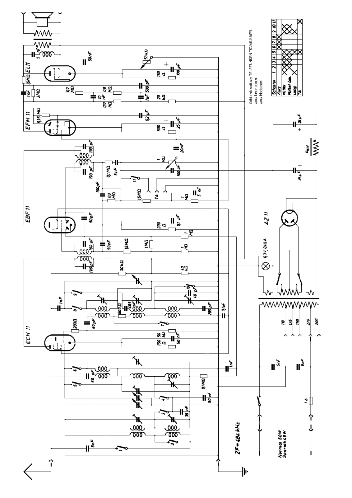 Telefunken T539 Schematic