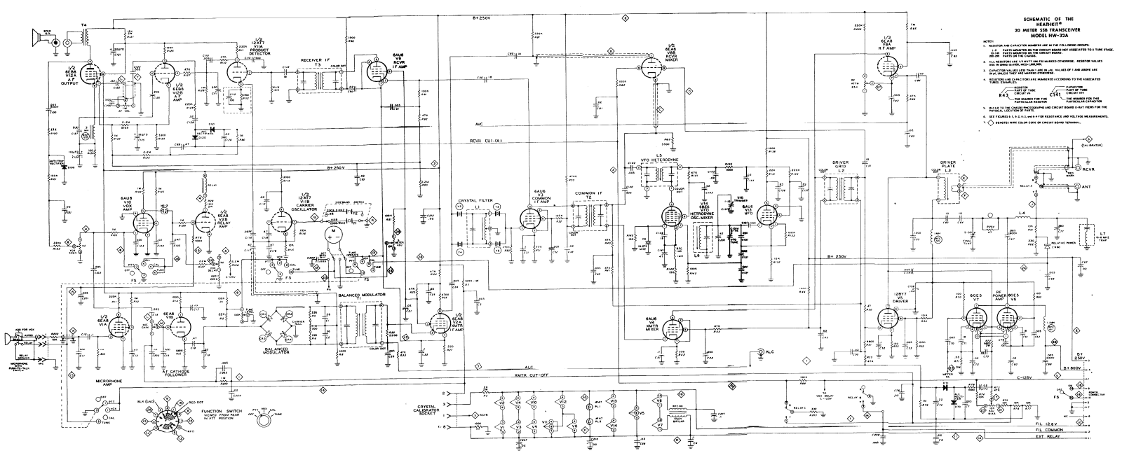 Heath Company HW-32-A Schematic