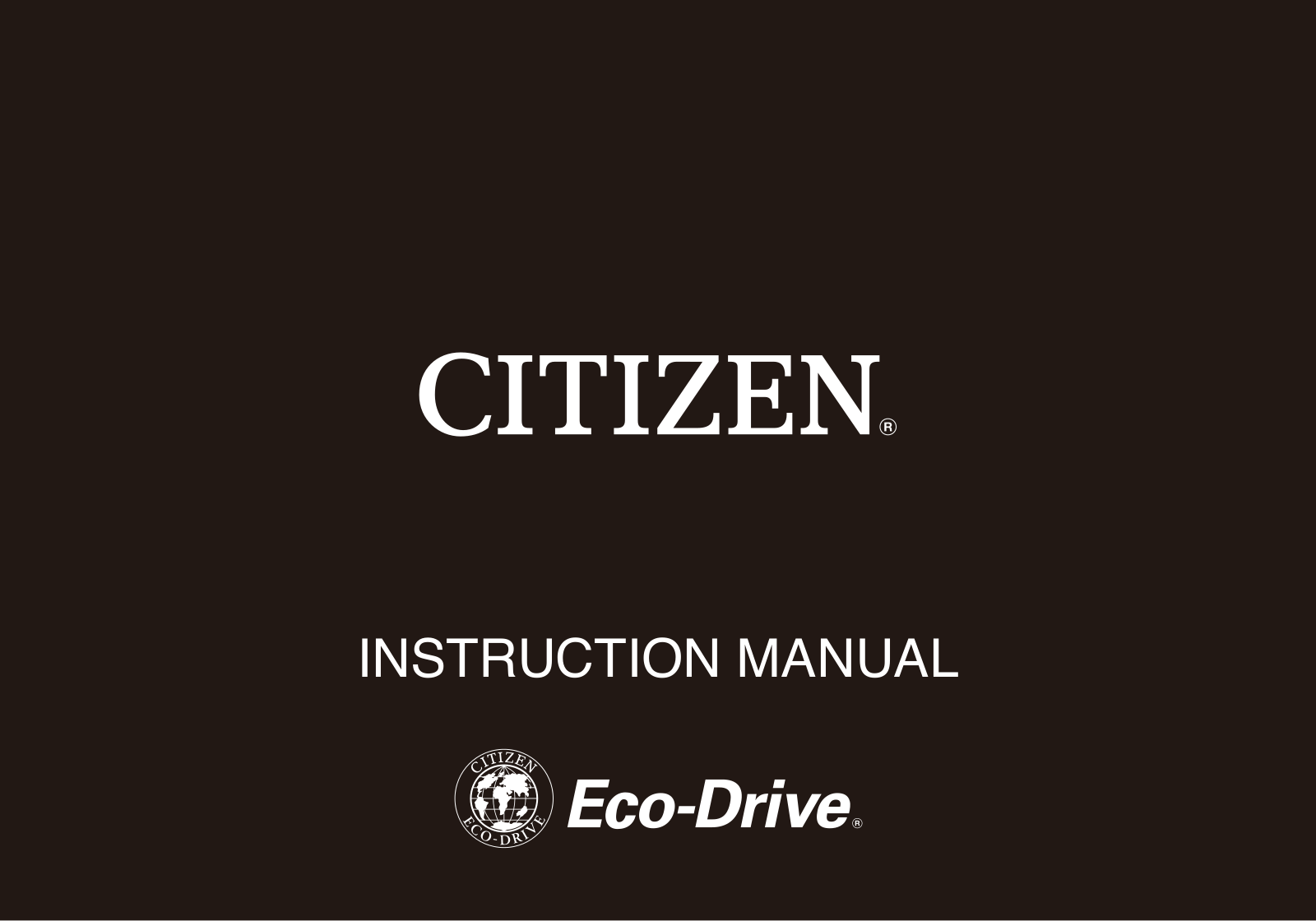 Citizen CA4330-57E Instruction manual