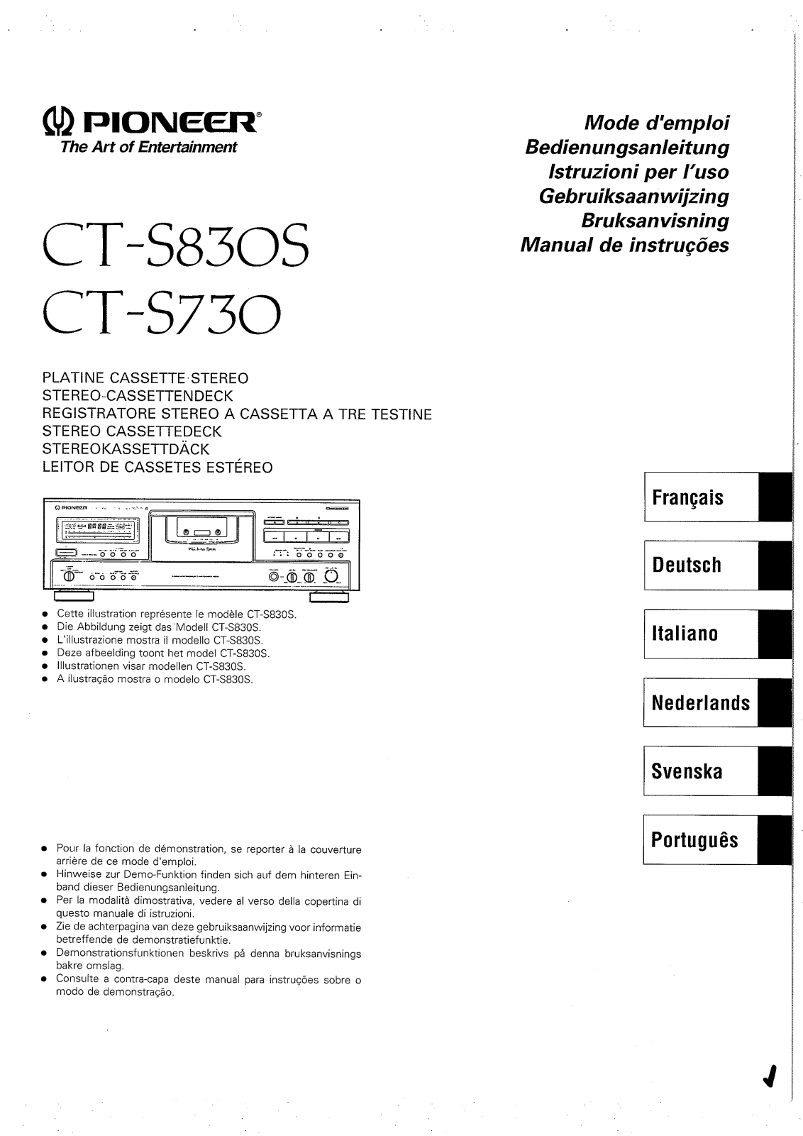 Pioneer CT-S730S User Manual