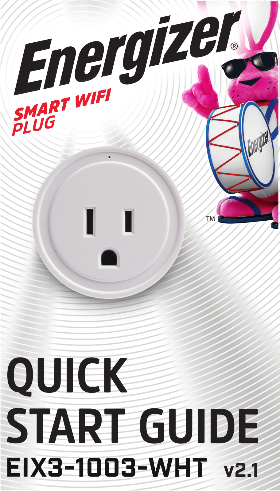 Energizer EIX3-1003-WHT Quick start guide