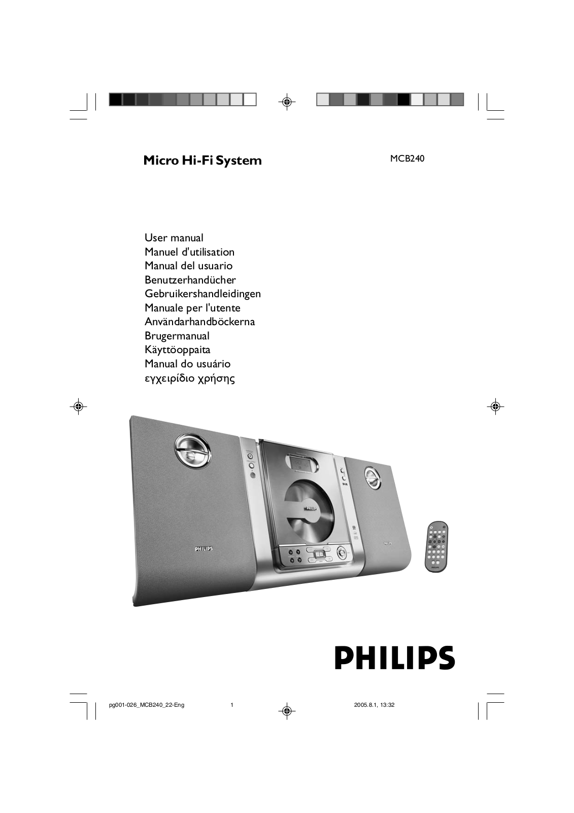 Philips MCB240 User Manual