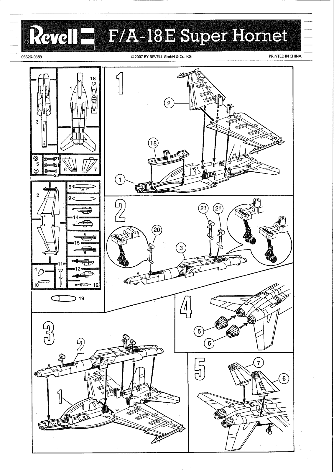 REVELL Snap F-18 User Manual