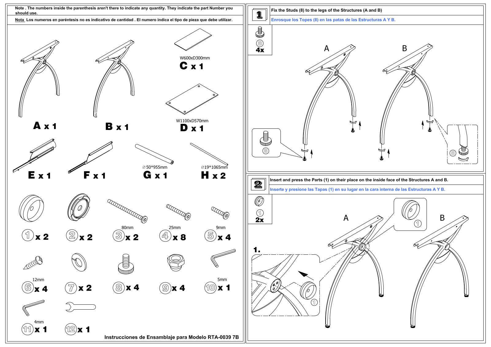 RTA Products RTA-00397B User Manual