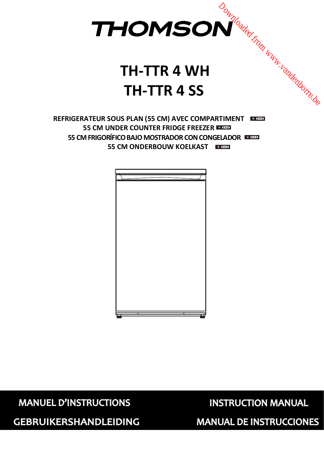 THOMSON TH-TTR 4 WH User Manual