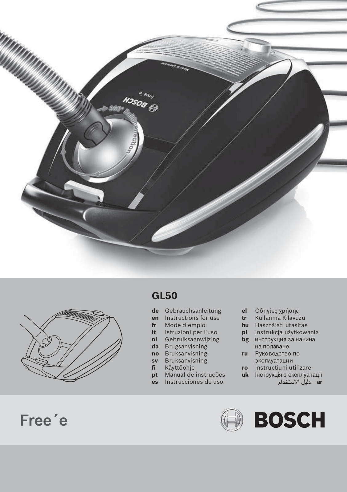 Bosch BSGL 52237 User Manual