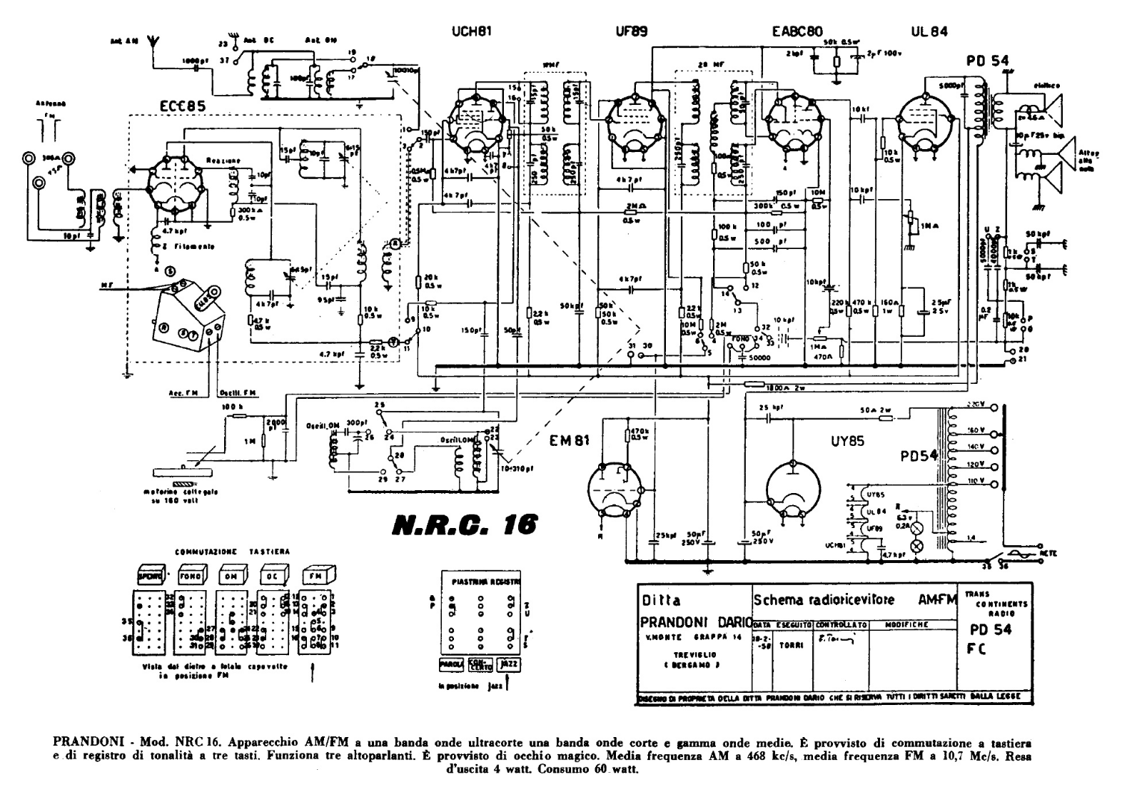 Trans Continents Radio prandoni schematic - ManualMachine.com
