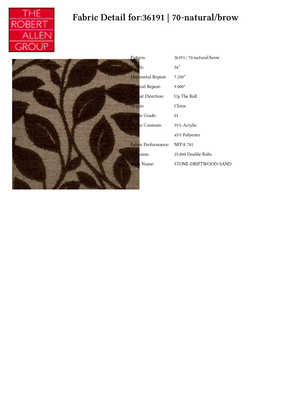 Duralee CRAL4315 Specifications - ManualMachine.com