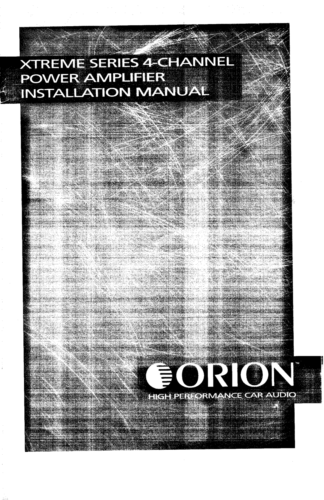 Orion XTR475 User Manual