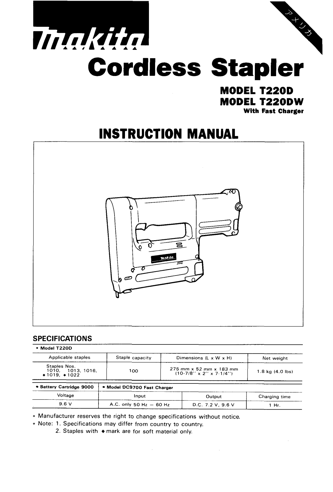 Makita T220D, T220DW User Manual - ManualMachine.com