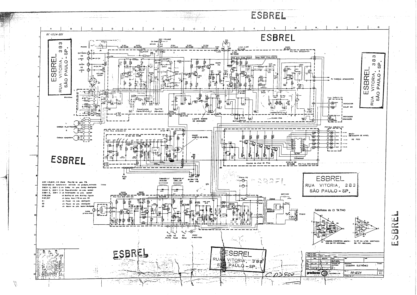 Gradiente CD3500 Schematic