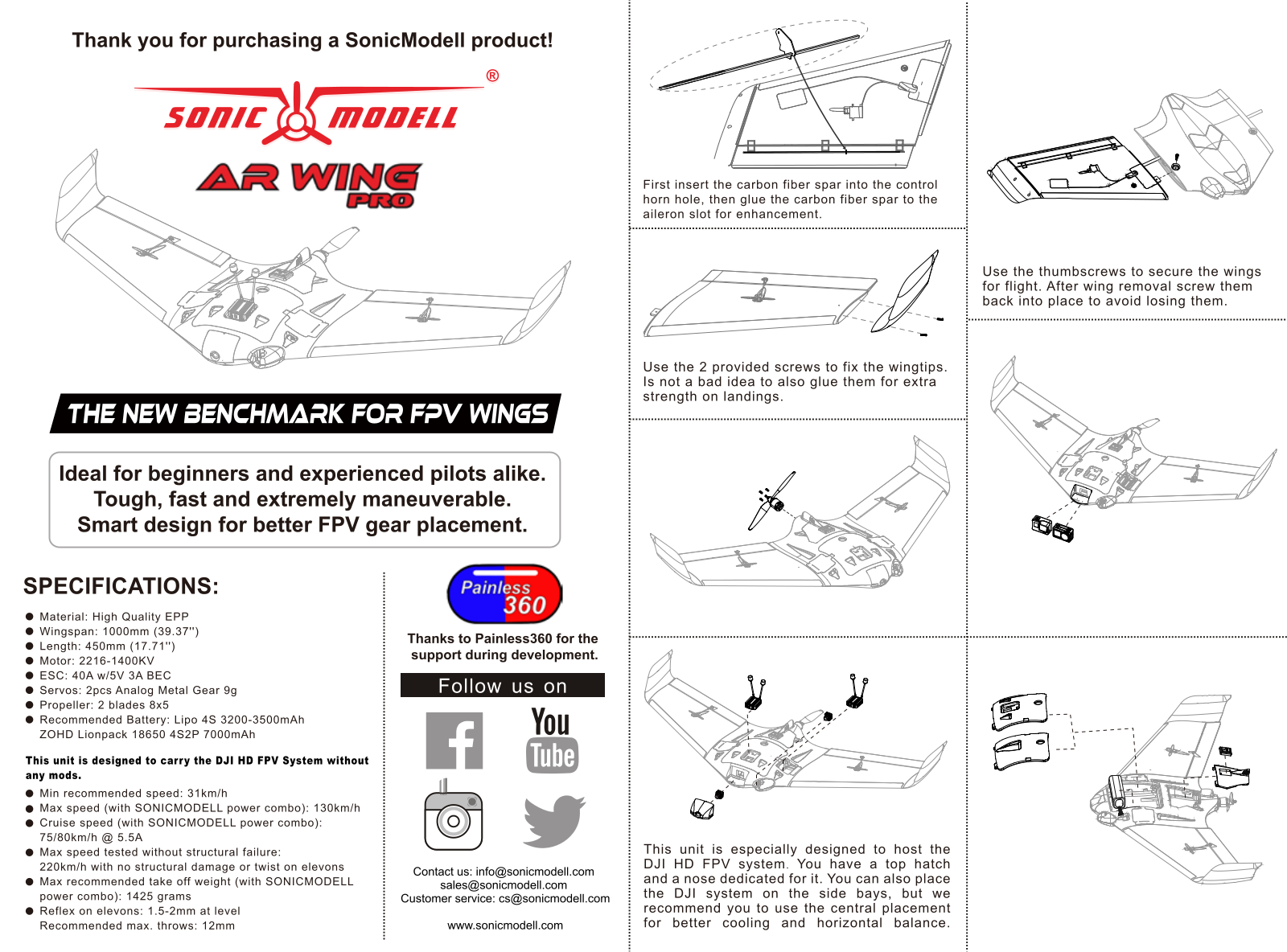 SonicModell AR Wing Pro User guide - ManualMachine.com
