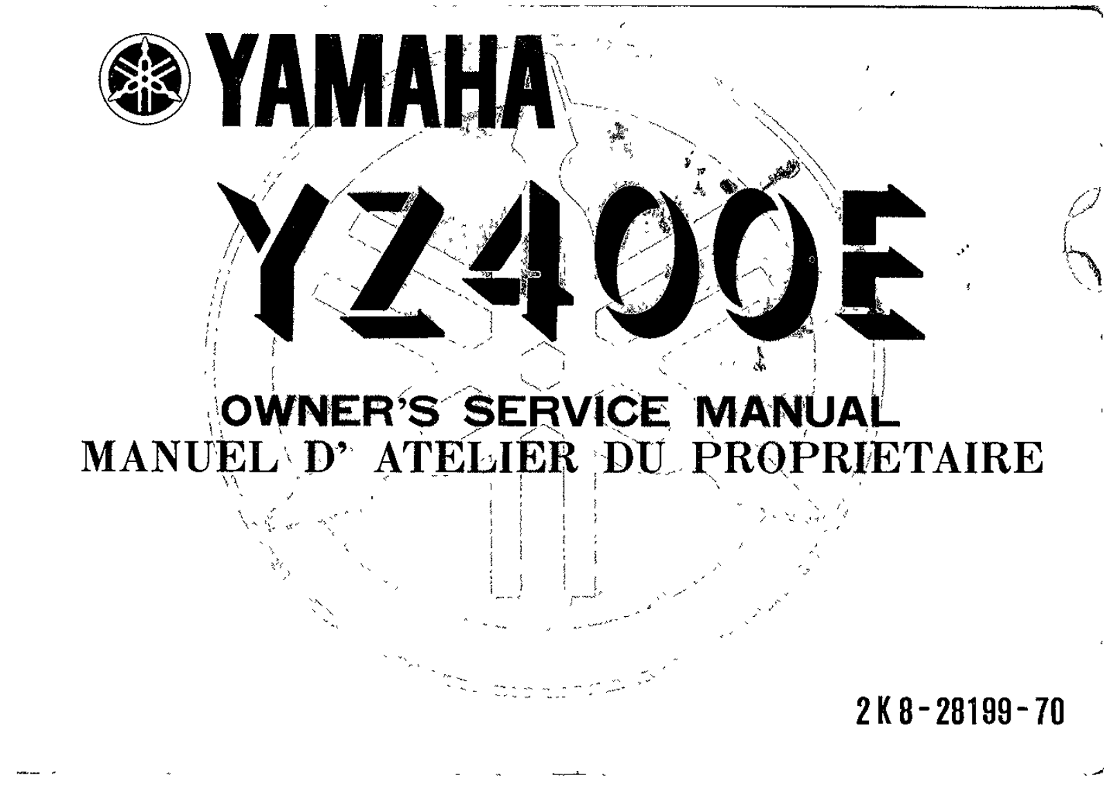 Yamaha YZ400 E 1978 Owner's manual