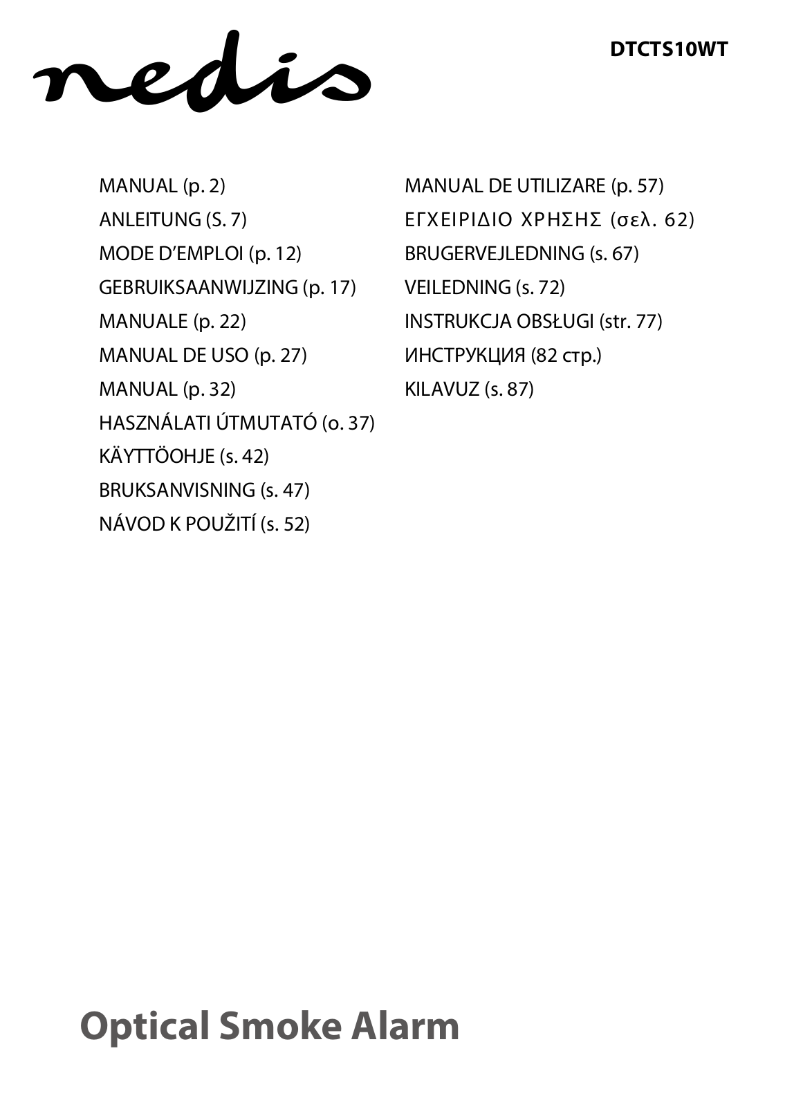 Nedis DTCTS10WT User Manual