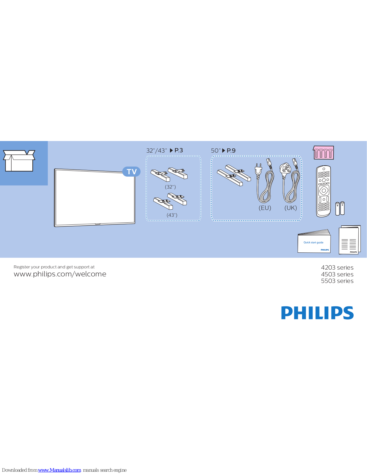 Philips 4203 series, 4503 series, 5503 series User Manual