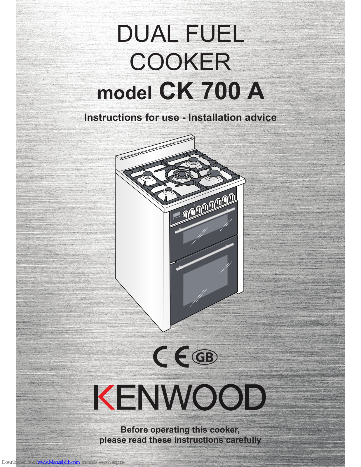 Kenwood CK 700 A Instructions For Use Manual