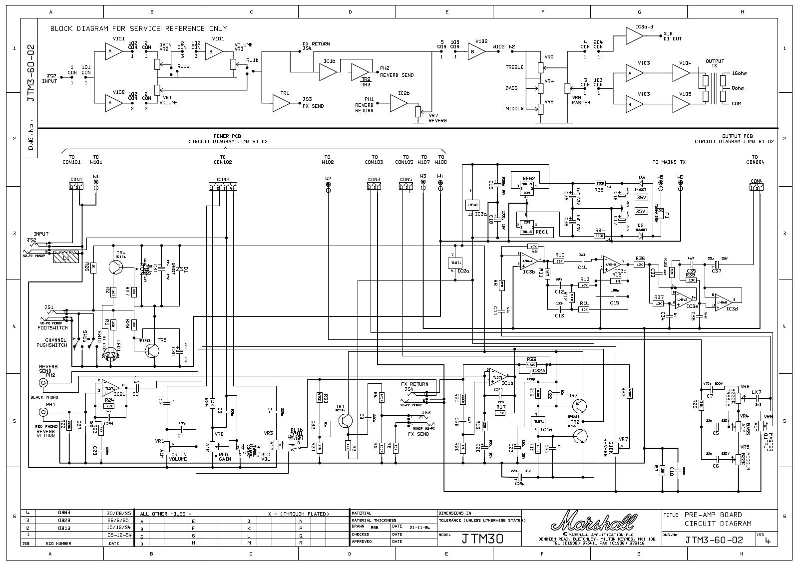 Marshall jtm30 schematic