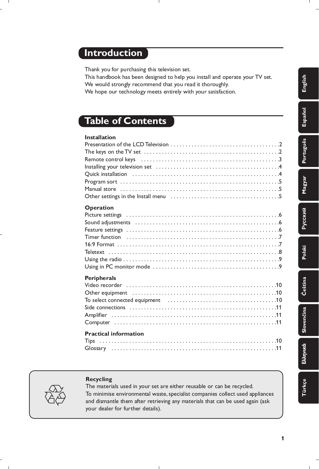 Philips 17PF9946/12, 26PF9956/12, 26PF9946/12, 23PF9956/12, 23PF9946/12 User Manual