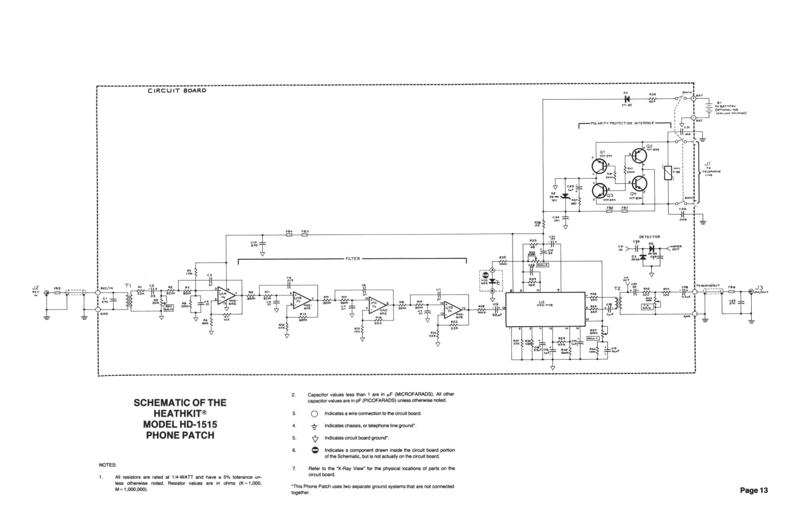 Heath Company HD-1515 Schematic