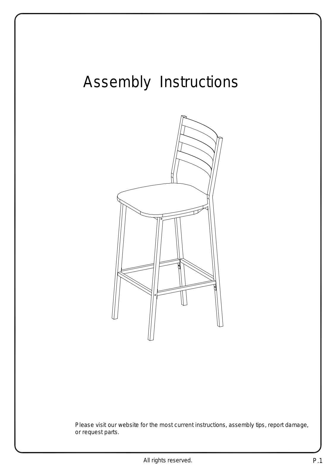 Union Rustic W003217469 Assembly Instructions - ManualMachine.com