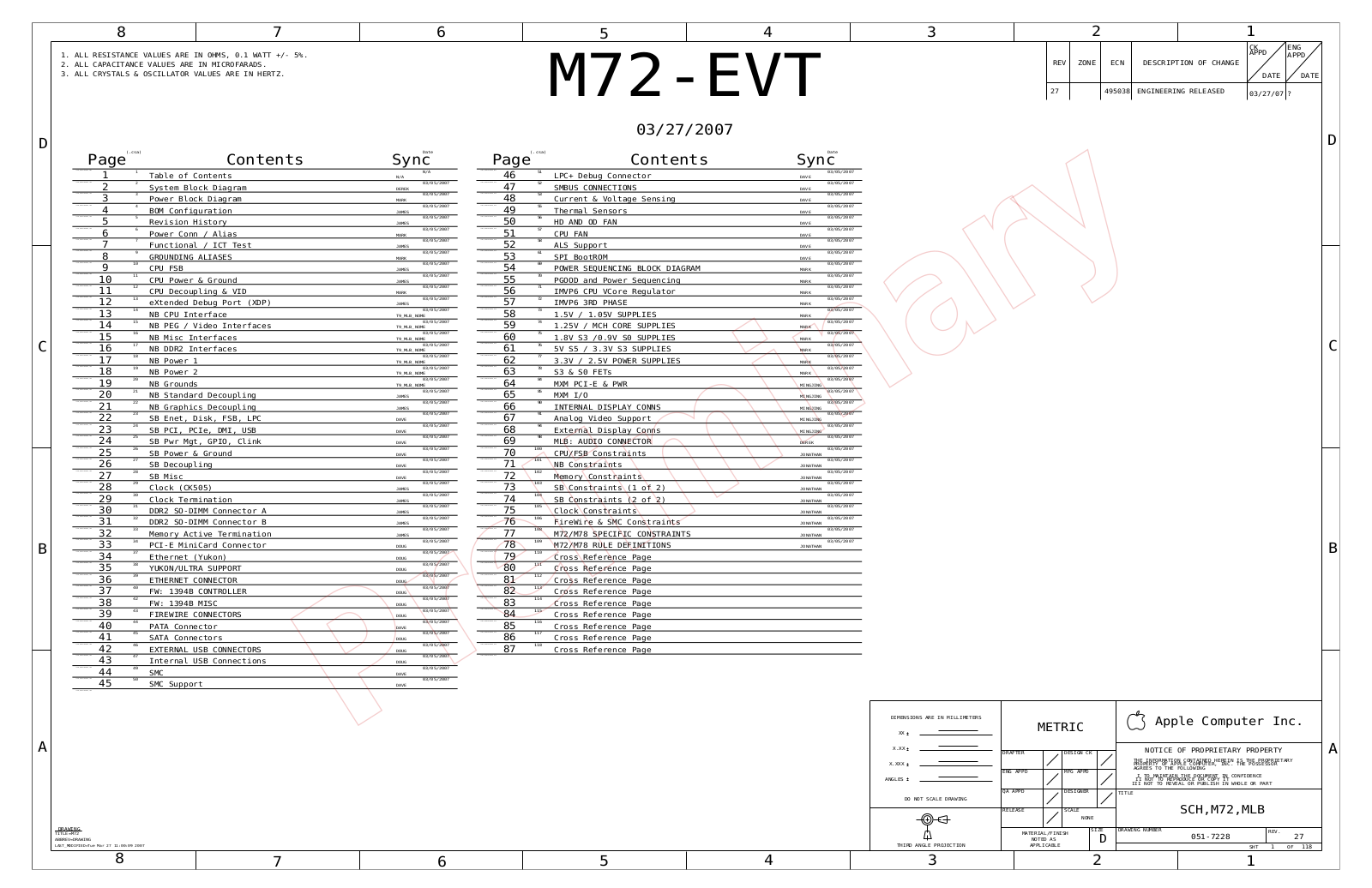 Apple A1224 Schematics