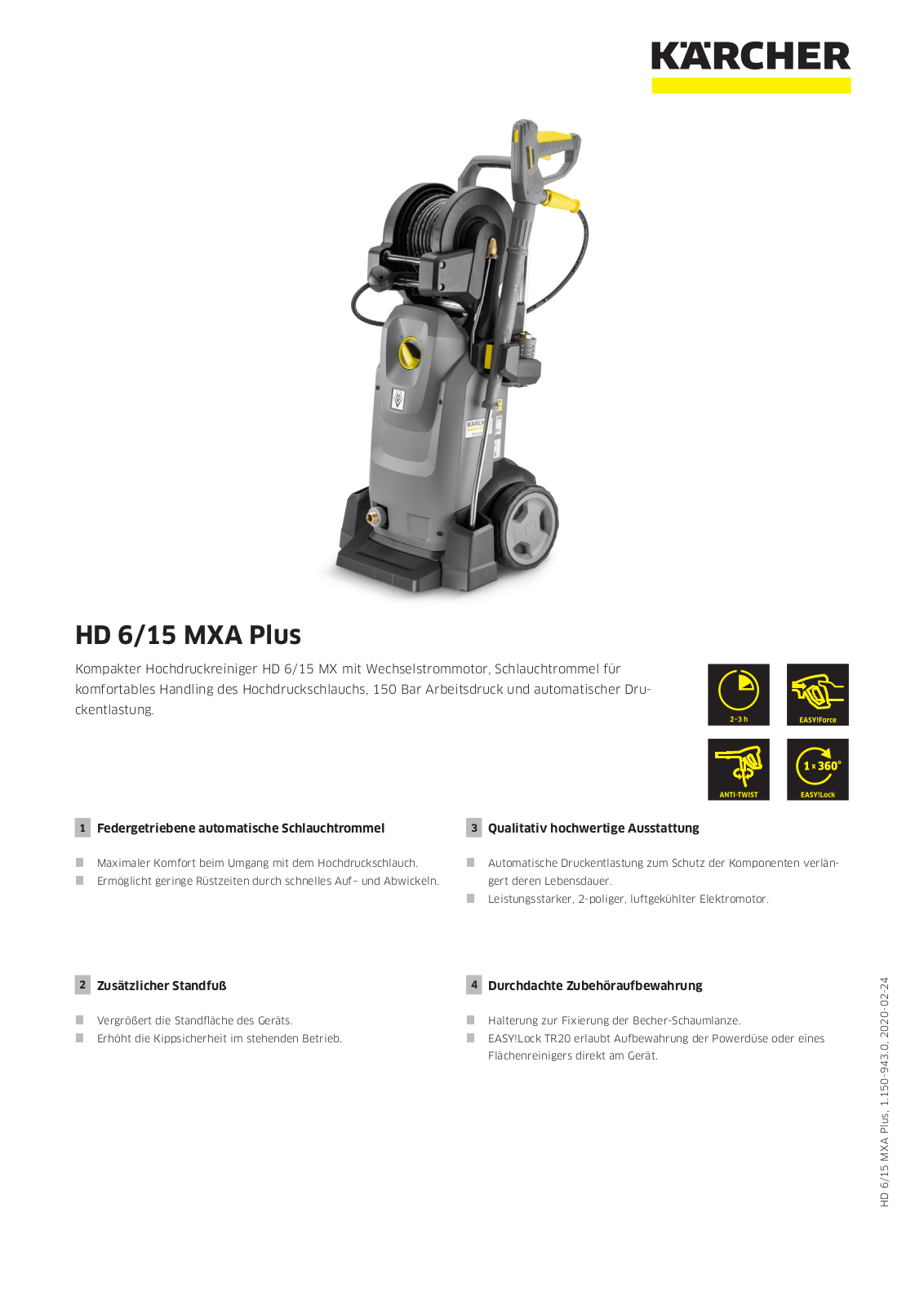 Kärcher HD 6-15 MXA Plus User Manual