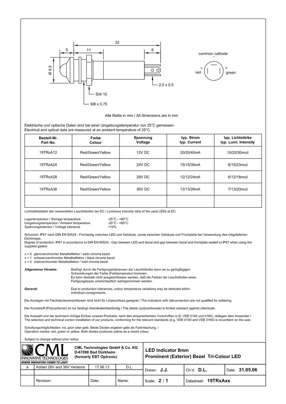 CML TECHNOLOGIES 19TR0A24 Datasheet - ManualMachine.com