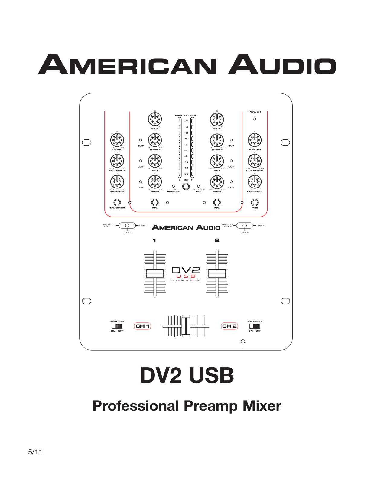 American Audio DV2 USB User Manual