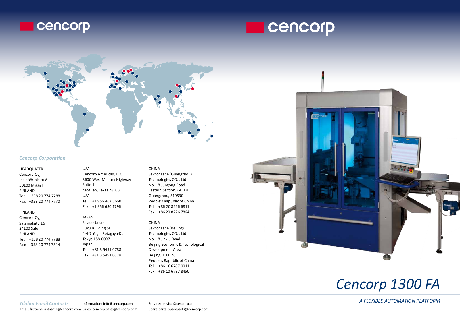 Cencorp 1300 FA User Manual - ManualMachine.com