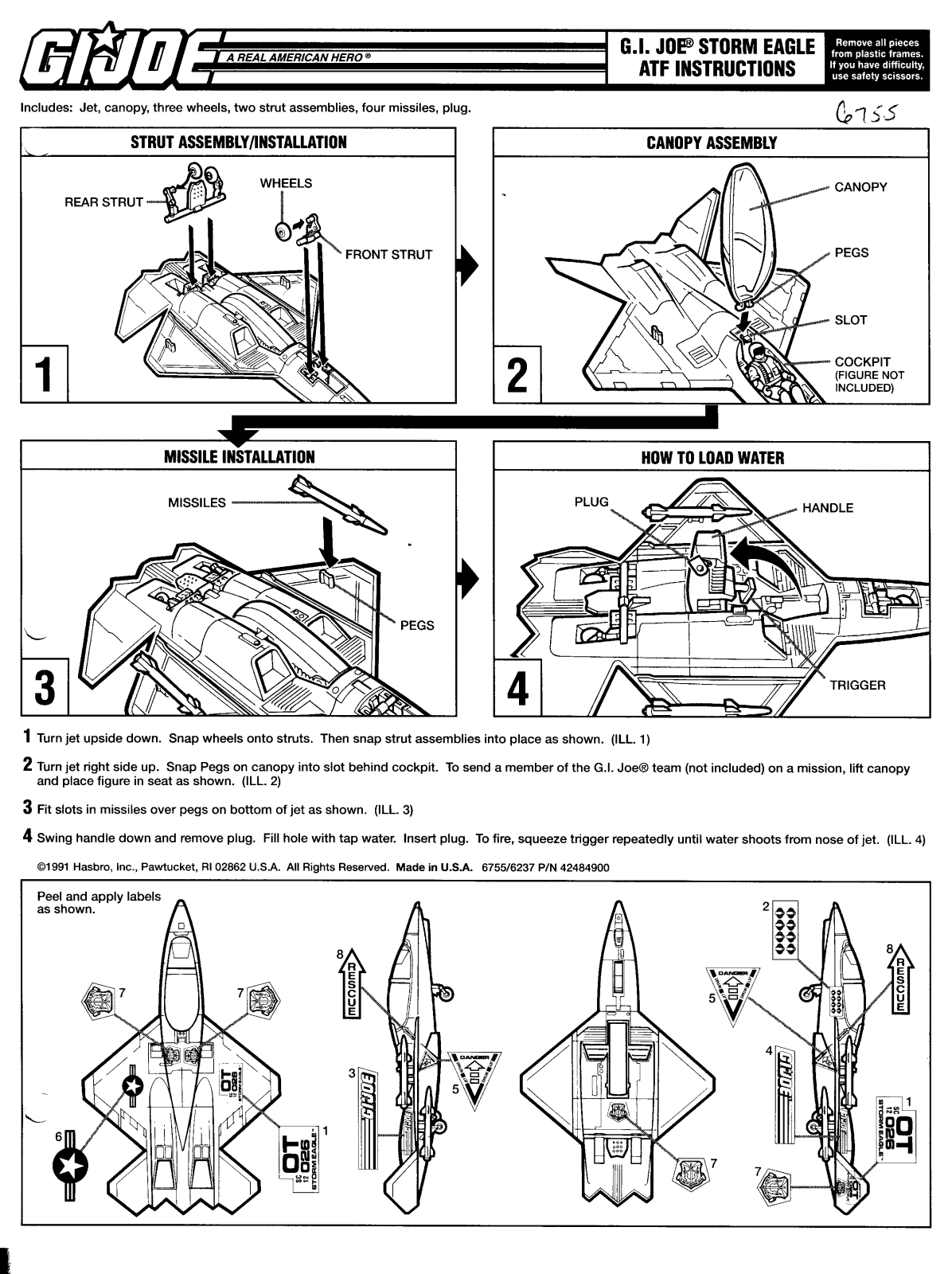 HASBRO GIJoe Storm Eagle ATF User Manual