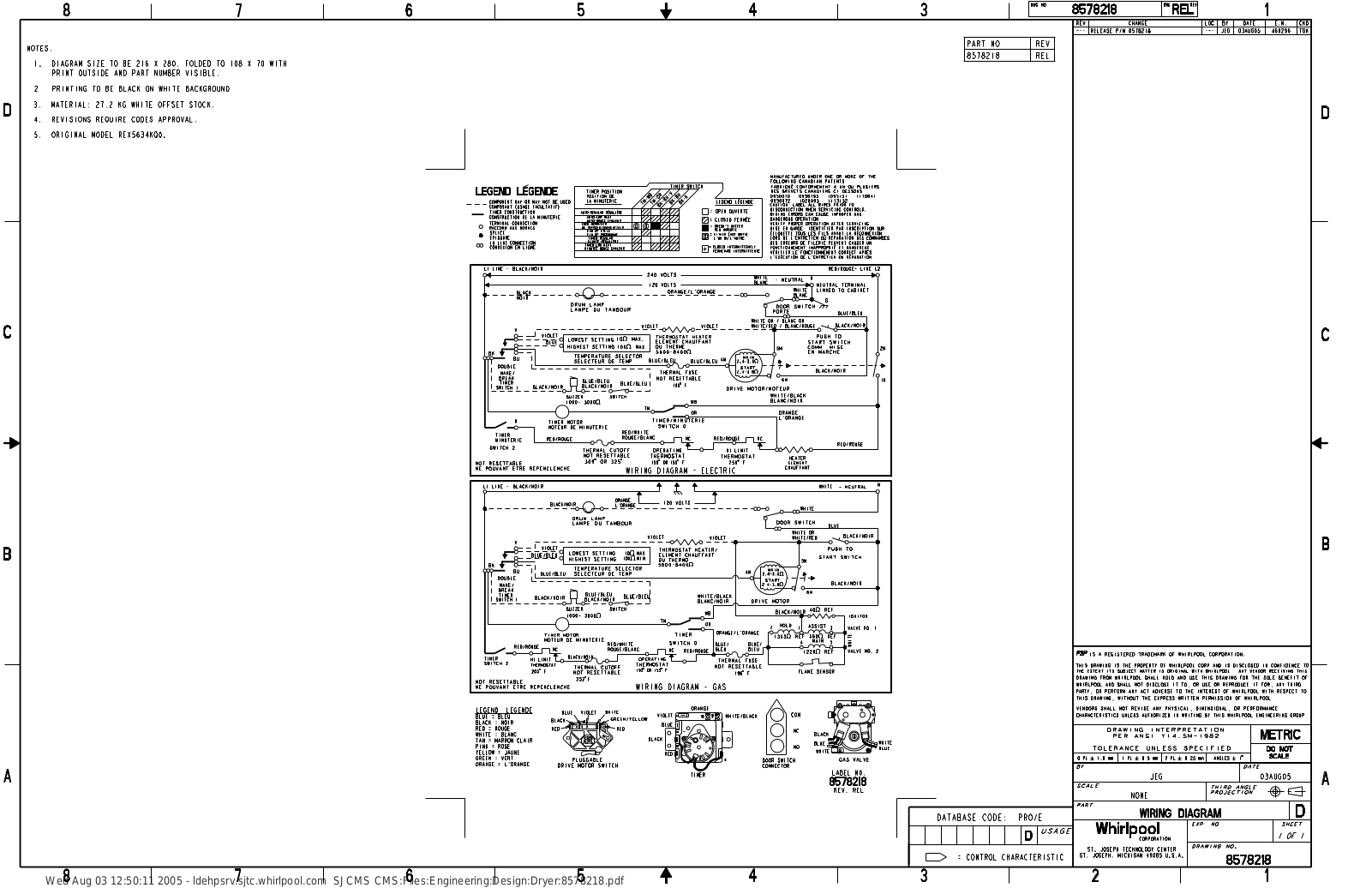 Whirlpool YLER5636PQ1 Parts Diagram