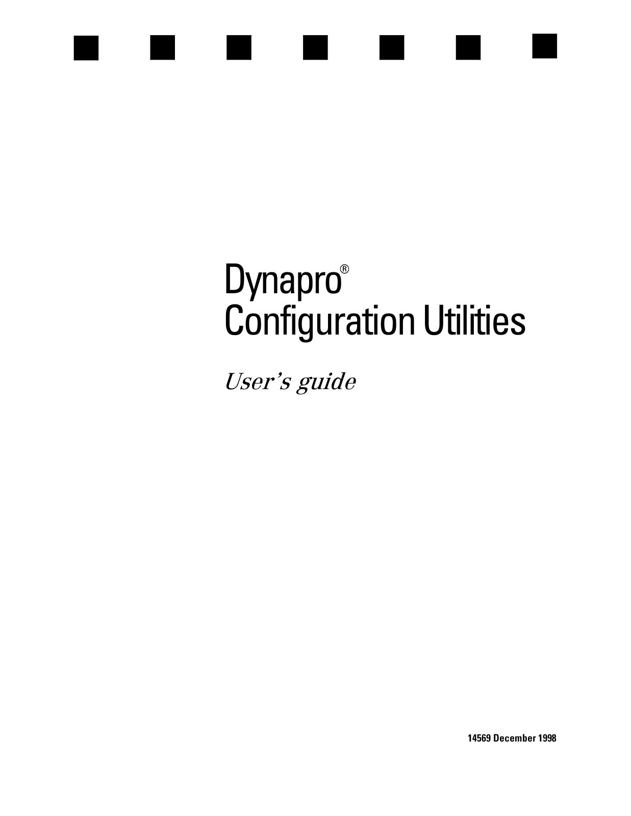 3M Dynapro ET 3200 User's Guide