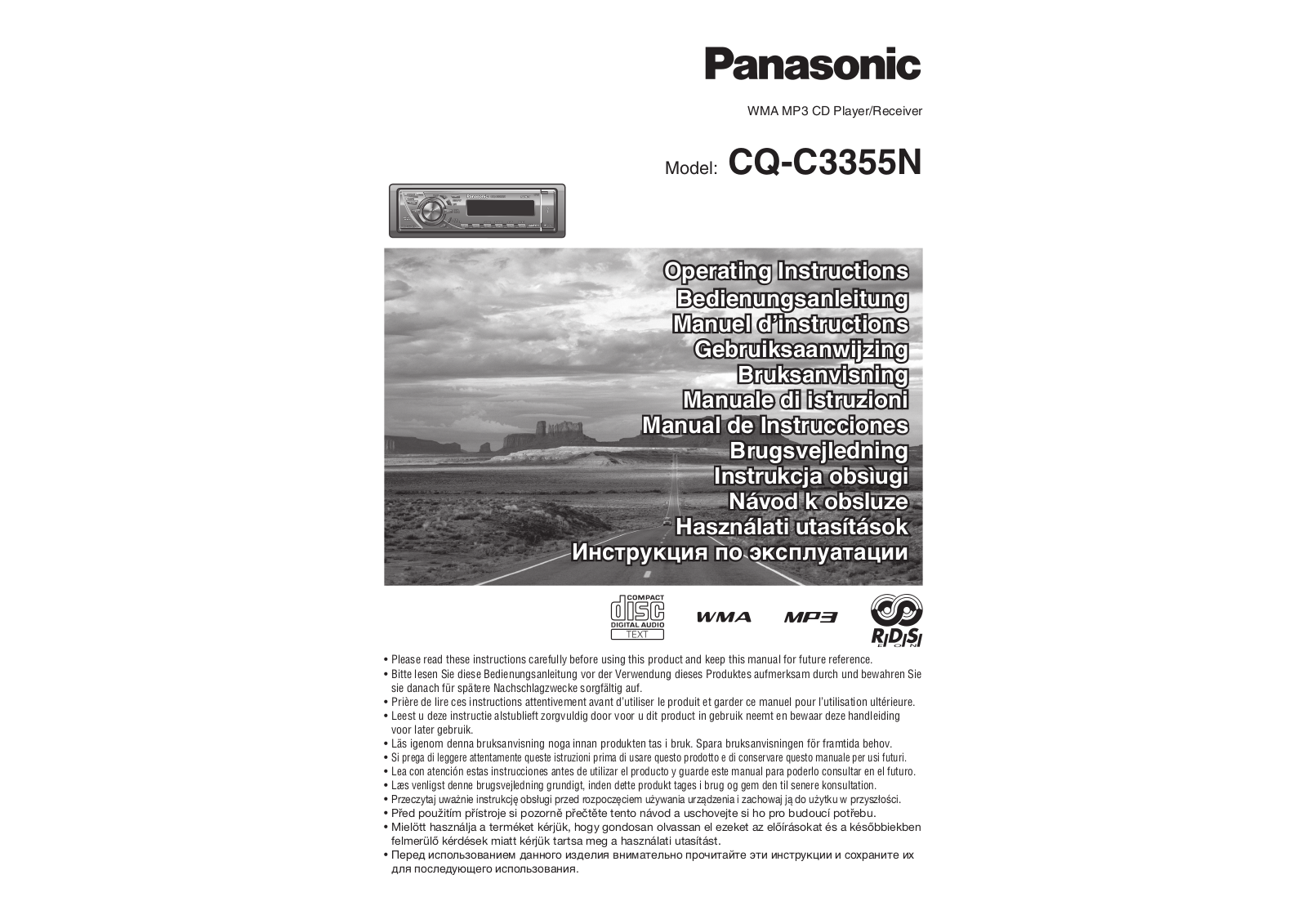 Panasonic CQ-C3355N User Manual