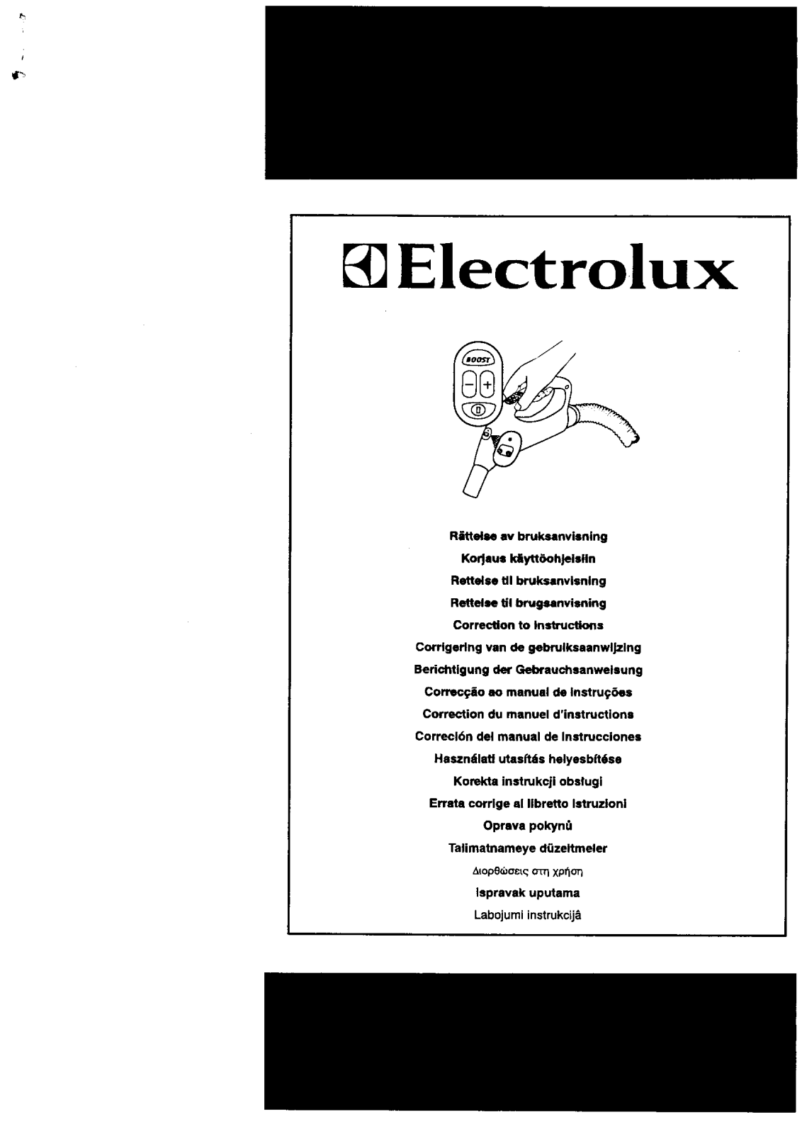 electrolux Z5045 User notes