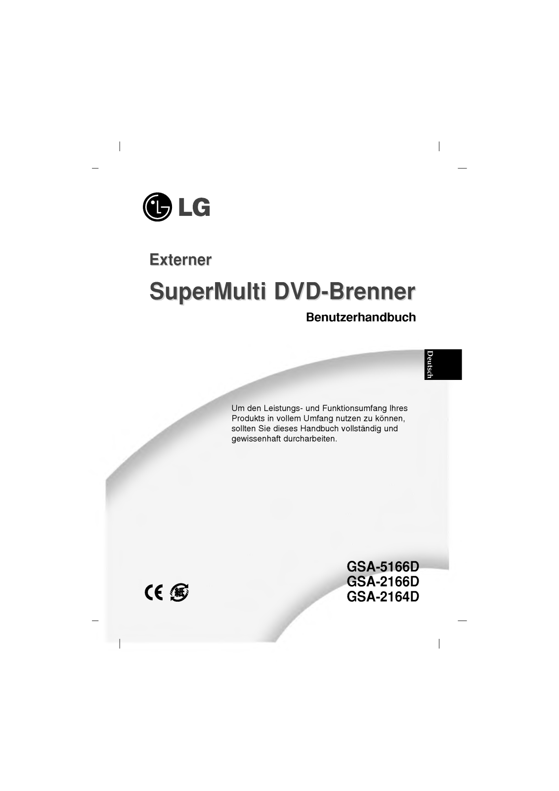 Lg GSA-2166D, GSA-2164D, GSA-5166D User Manual