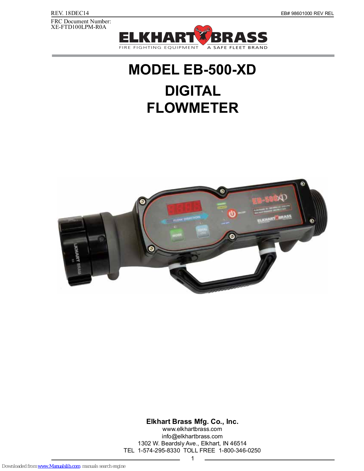 ELKHART BRASS EB-500-X User Manual