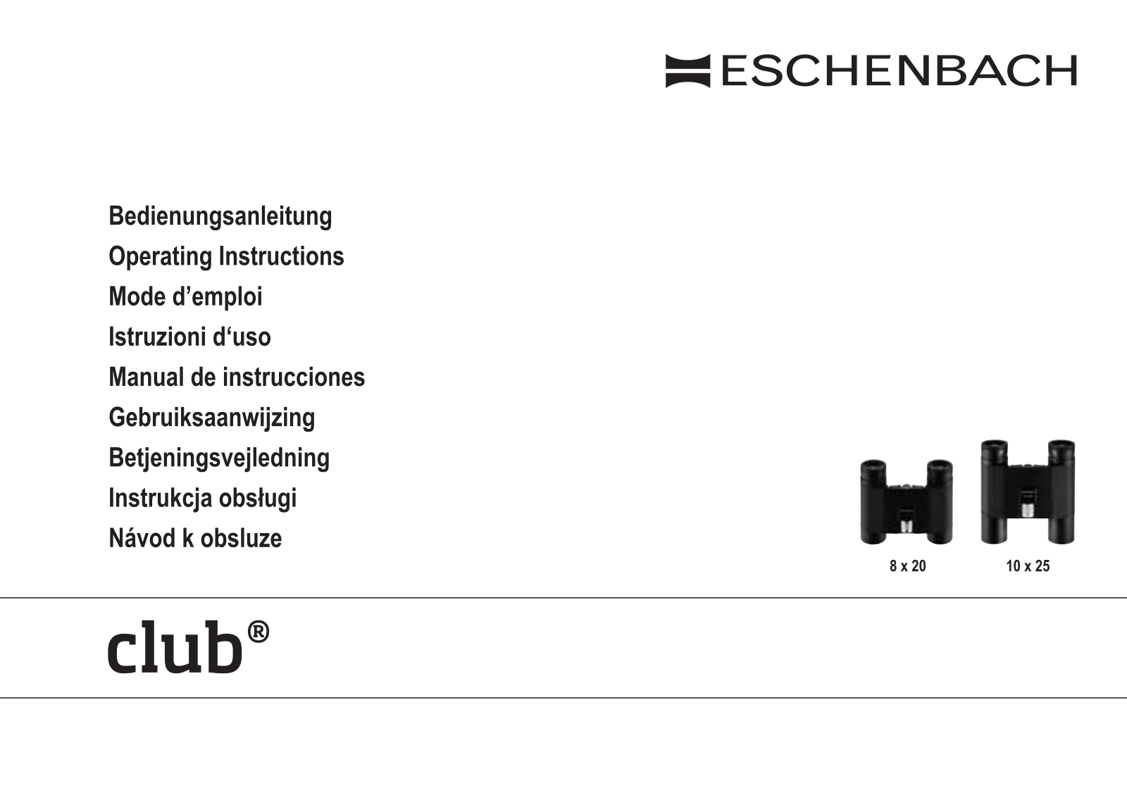 Eschenbach Club Service Manual