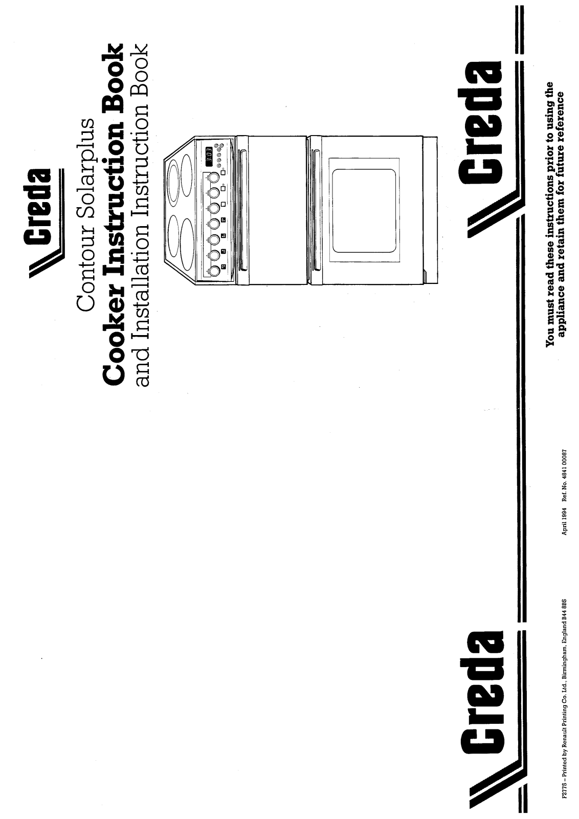 Creda HB48426 User Manual